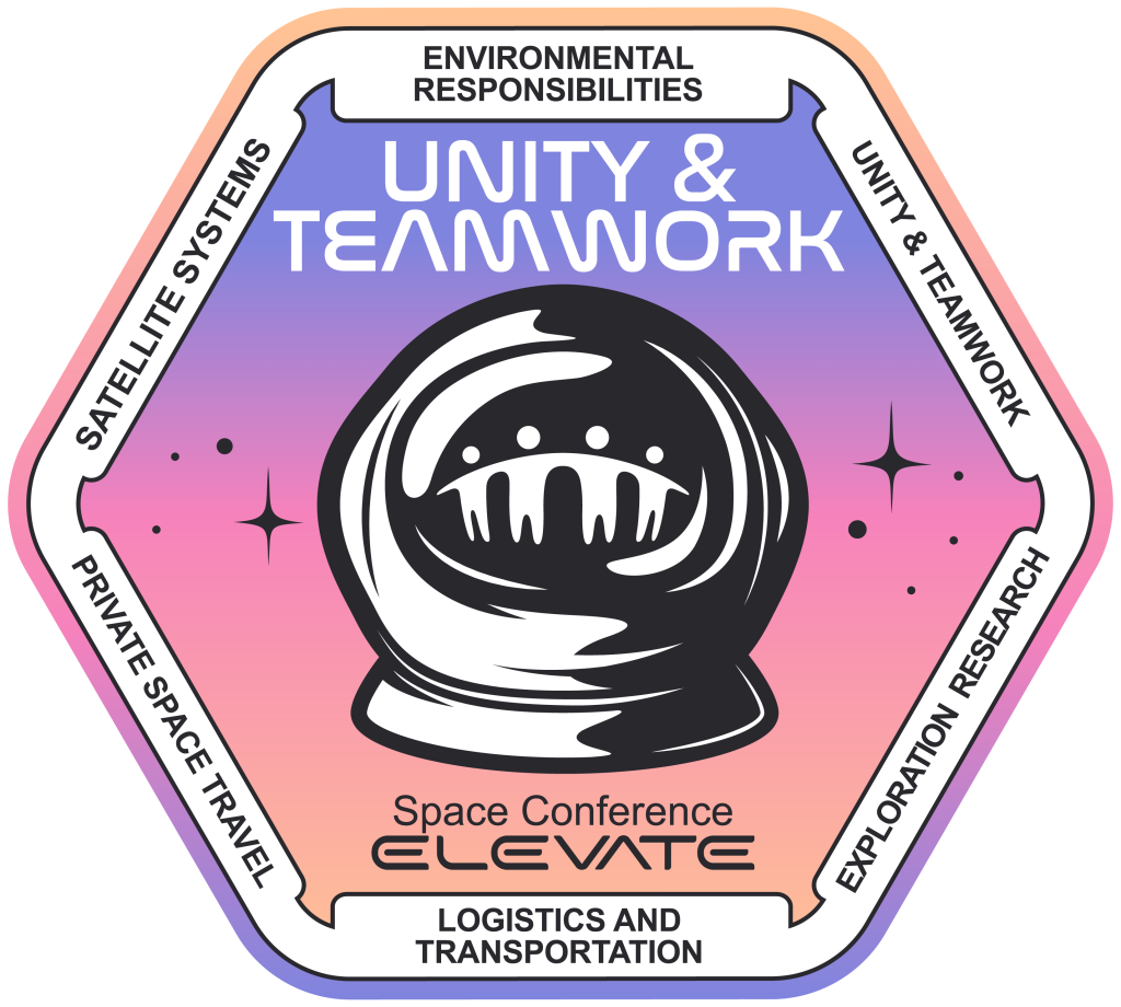 ELEVATE Space Conference Unity & Teamwork badge