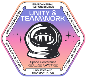 ELEVATE Space Conference Unity & Teamwork badge