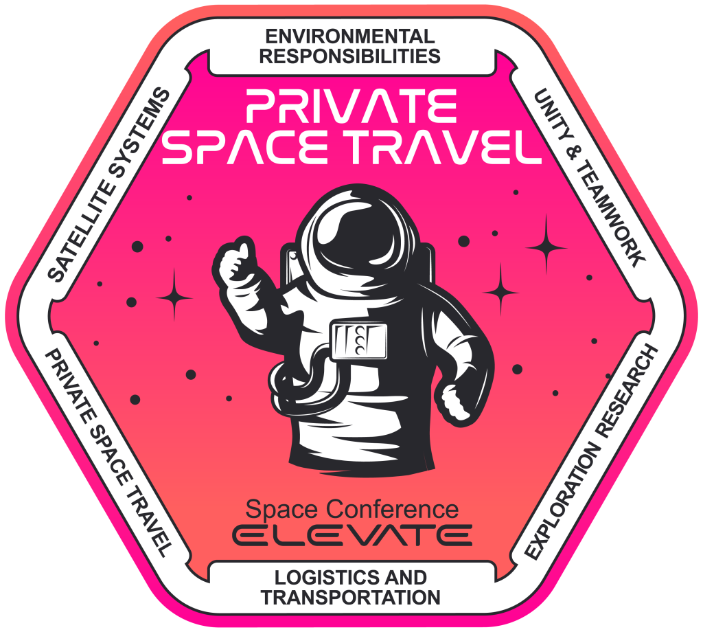 ELEVATE Space Conference Private space travel badge