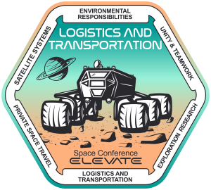ELEVATE Space Conference Logistics and Transportation badge
